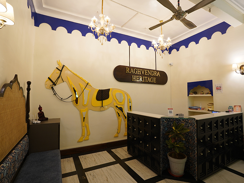 Quiet recovery zone at heritage property